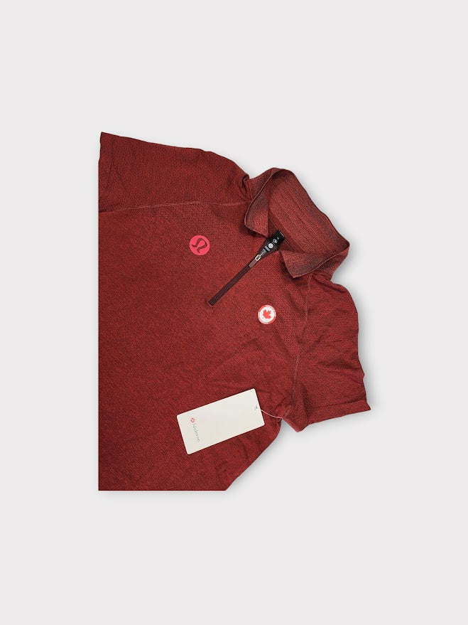 Size 12 - Swiftly Tech Short Sleeve Half Zip Polo