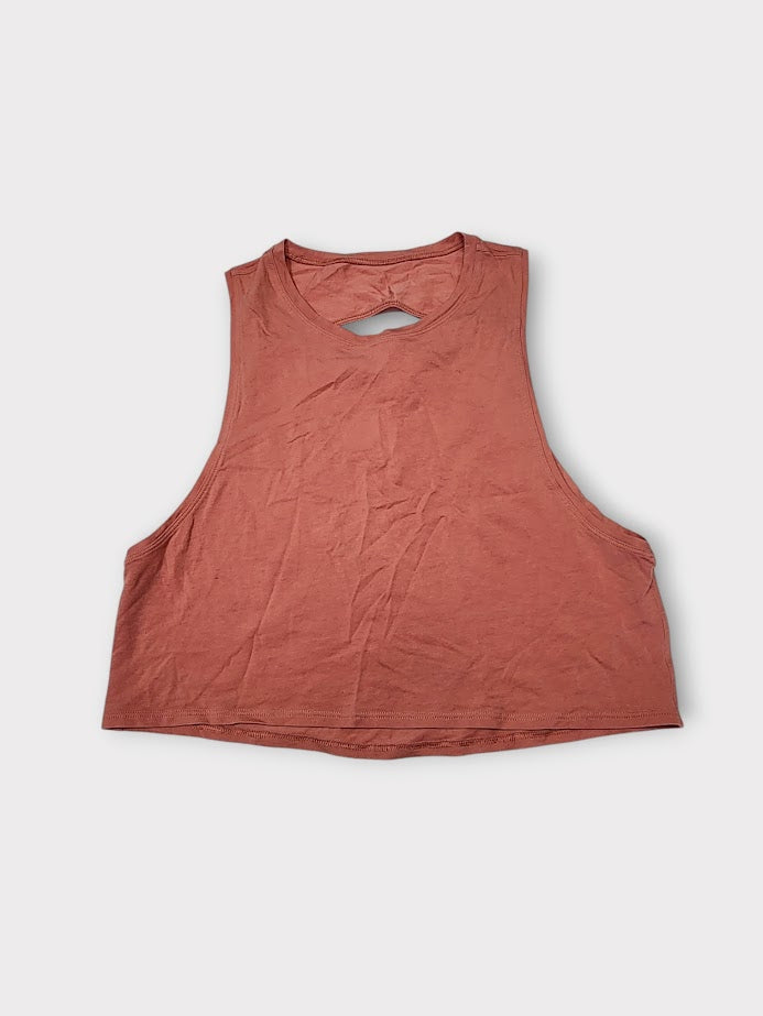 Size 6 - Lululemon Cut Back Crop Tank
