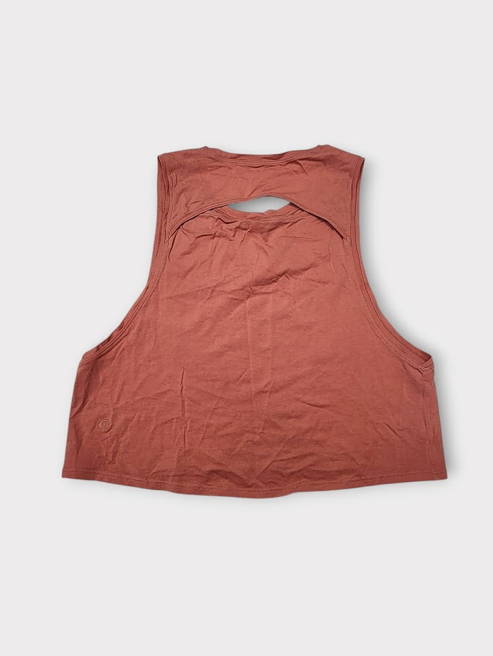 Size 6 - Lululemon Cut Back Crop Tank