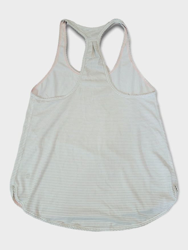 Size 6 - Lululemon 105 F Singlet *Silver