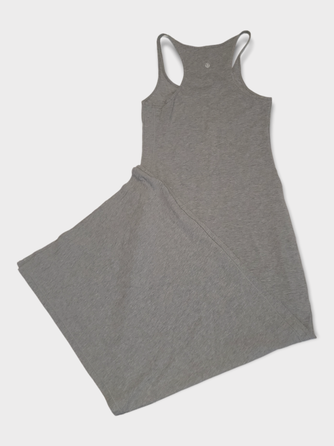 lululemon refresh maxi dress Lululemon Refresh Maxi Dress size 6 Heathered Medium Grey NWT Gray First Release