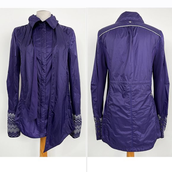 Size 6 - Lululemon Pedal Power Wind Shirt Jacket