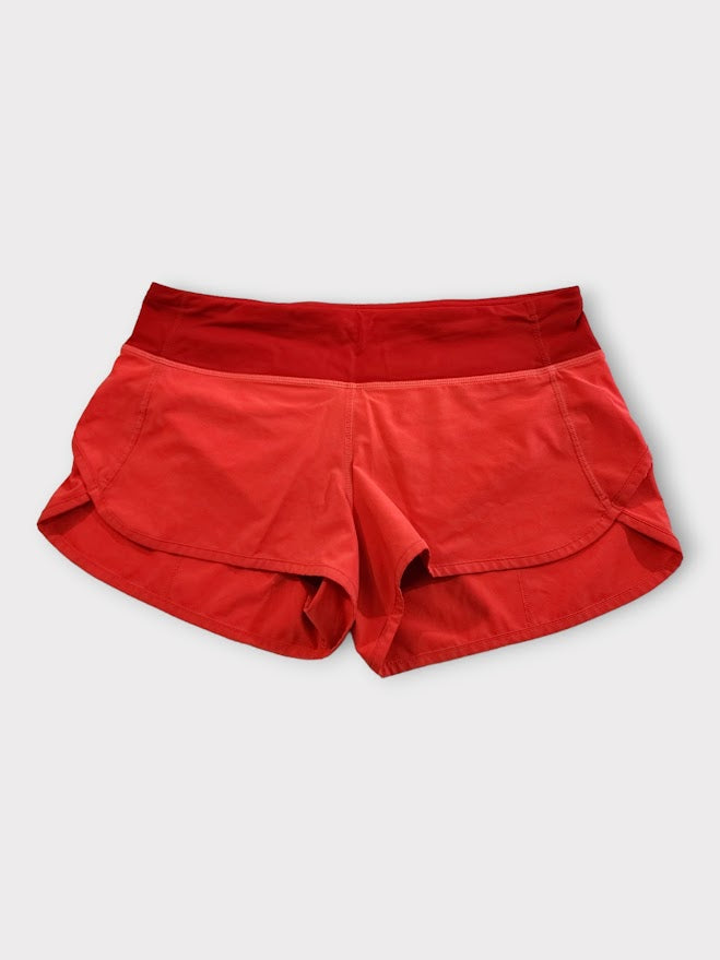 Size 8 - Lululemon Speed Short Flare / True Red