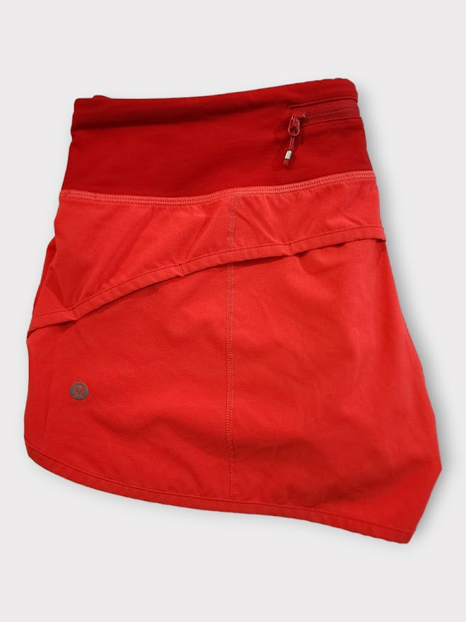 Size 8 - Lululemon Speed Short Flare / True Red