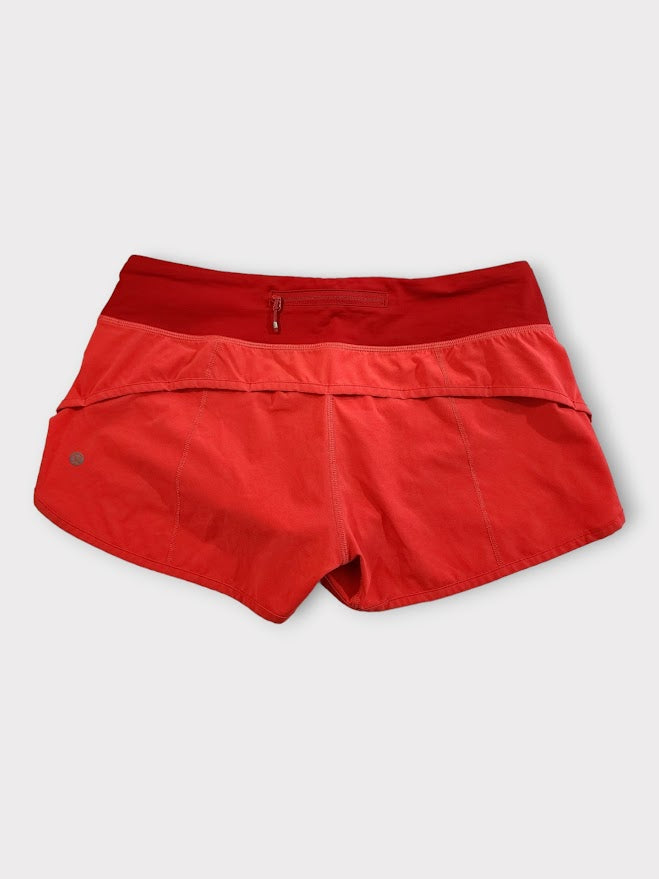 Size 8 - Lululemon Speed Short Flare / True Red