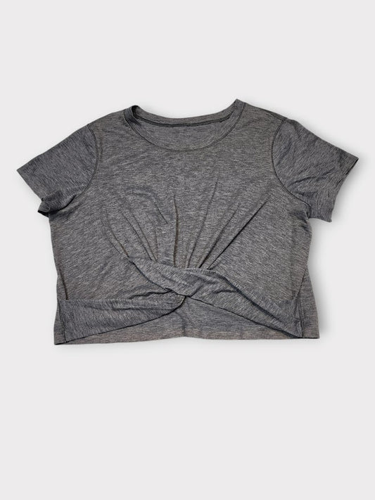 Size 6 - Lululemon Crescent Tee *Silver