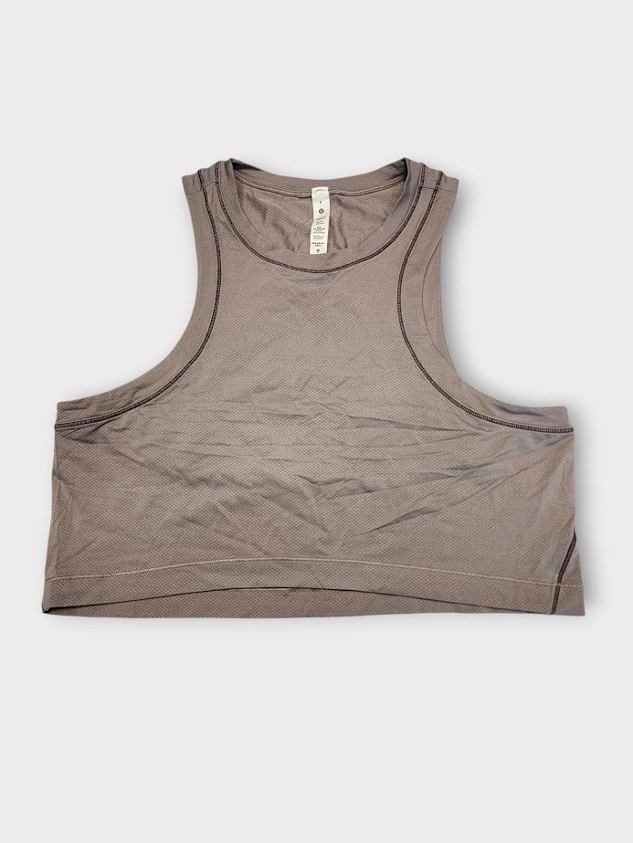 Size 6 - Lululemon Open-Back Cropped Training Tank Top
