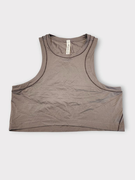 Size 6 - Lululemon Open-Back Cropped Training Tank Top