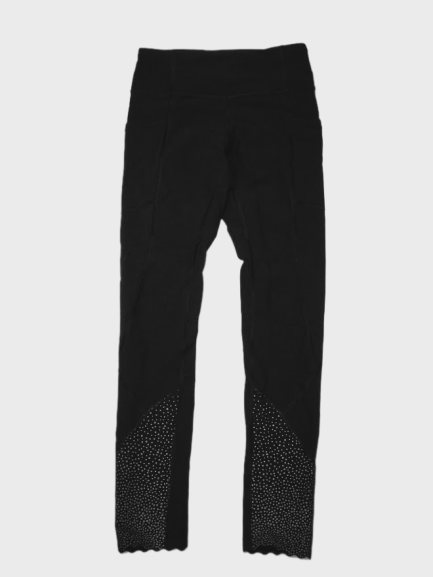 lululemon Reflective leggings size 2 black with reflective detail