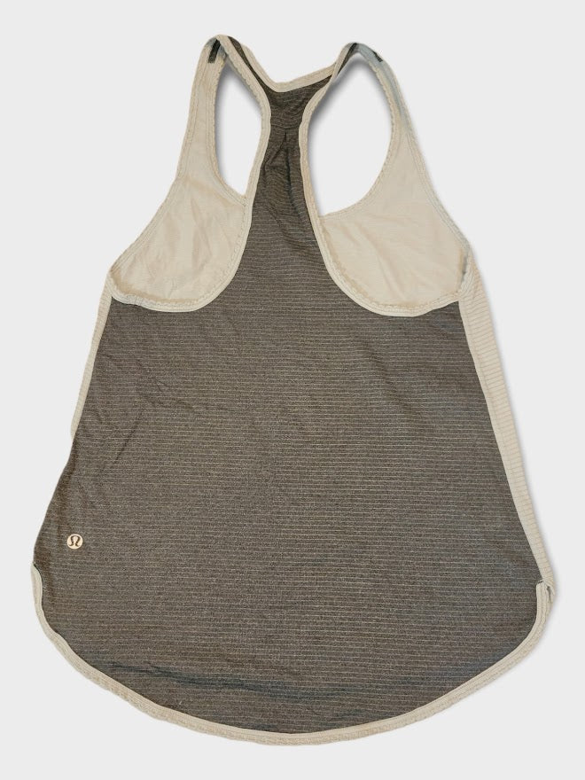 Size 6 - Lululemon 105 F Singlet *Silver