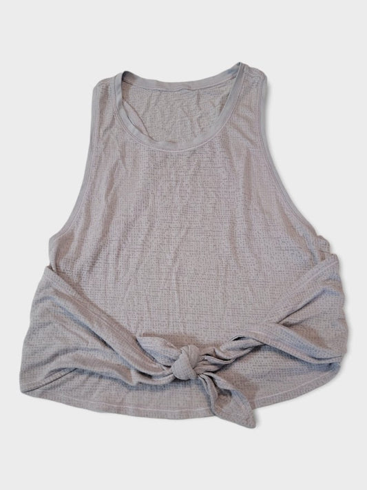 Size 6 - Lululemon Burnout front Tie tank