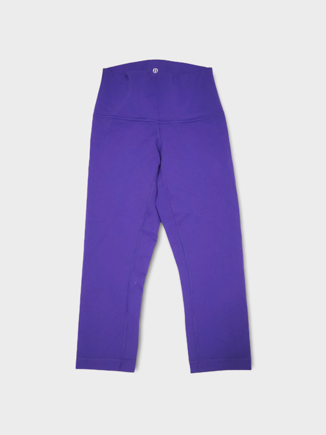 Size 6 - Lululemon Wunder Under Crop *Full-On Luon (Roll Down)