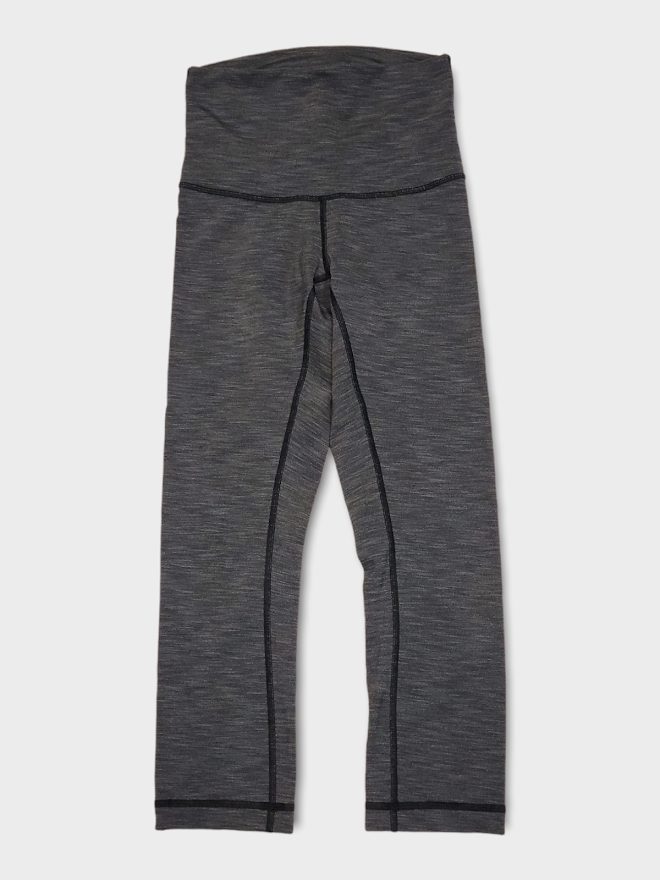 Size 4 - Lululemon Wunder Under Crop (Hi-Rise) *Full-On Luxtreme 21*