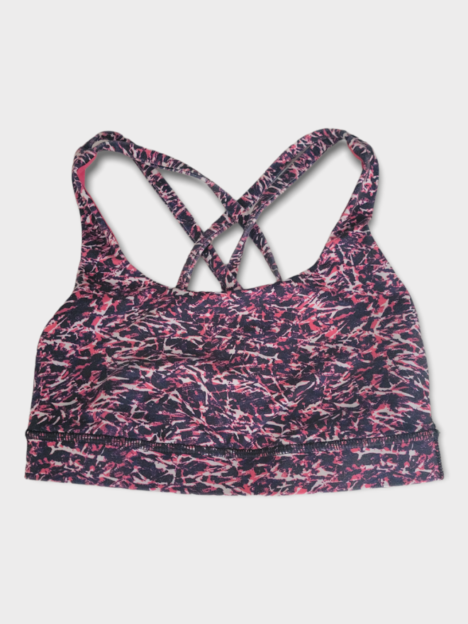 Size 2 - Lululemon Energy Bra Mini Ripple Boom Juice Multi