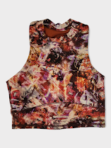 Size 4 - Lululemon Everlux and Mesh Cropped Tank